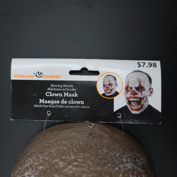 Terrifying Horror Clown - Glowing Scary Halloween Mask , One Size, NWT - Picture 3 of 4